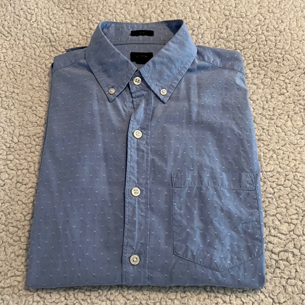 J. Crew Blue Casual Button Down Shirt
